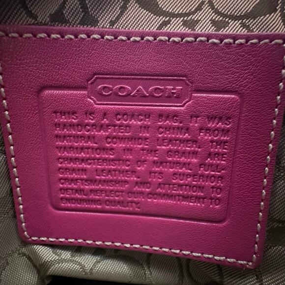 Coach Vintage Y2K Mini Pink Leather Shoulder Bag - Picture 7 of 9